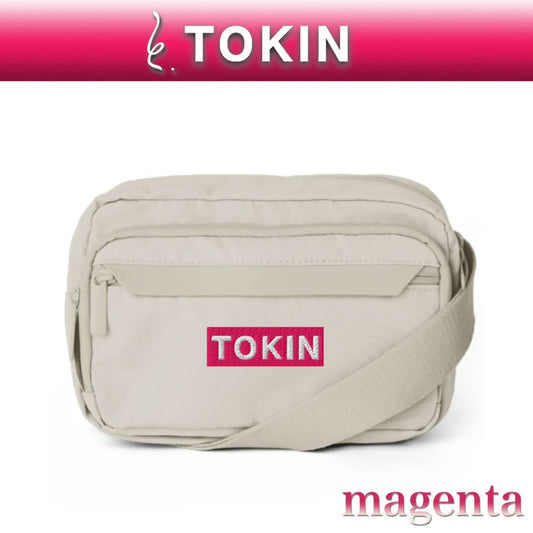 TOKIN トキン　ホワイトショルダーバック　カラー：マゼンタ