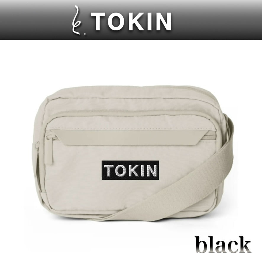 TOKIN トキン　ホワイトショルダーバック　カラー：ブラック