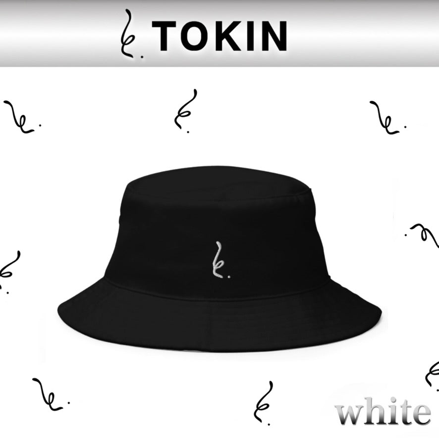 TOKIN トキン　LOGOブラックバケットハット　カラー：ホワイト