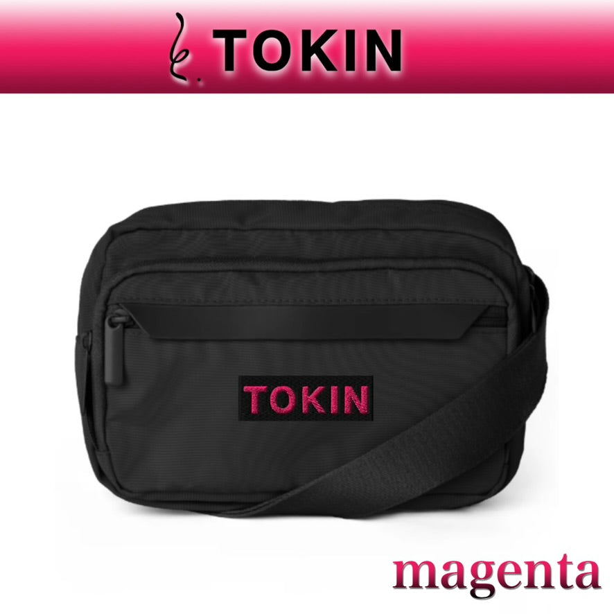 TOKIN トキン ブラックショルダーバック　カラー：マゼンタ