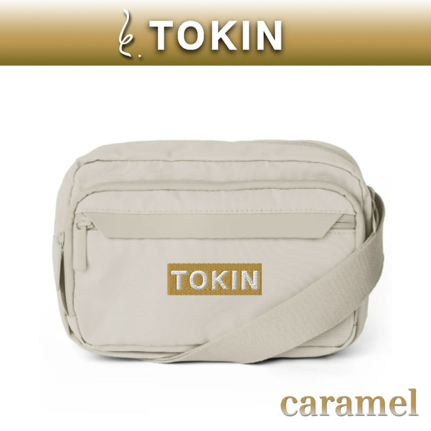 TOKIN トキン　ホワイトショルダーバック　カラー：キャラメル