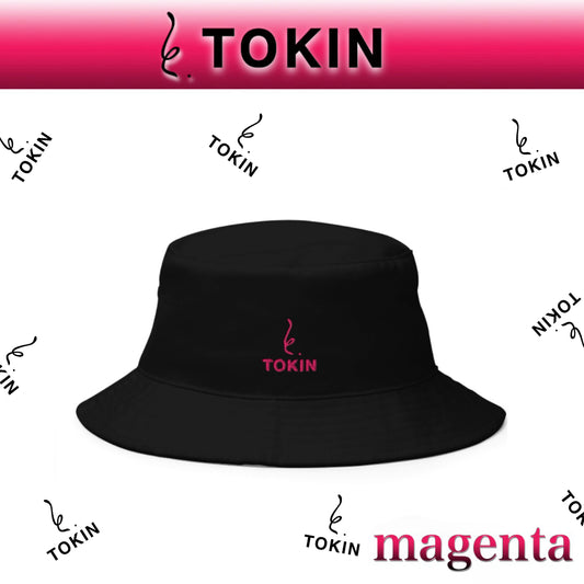 TOKIN トキン　ブラックバケットハット　カラー：マゼンタ
